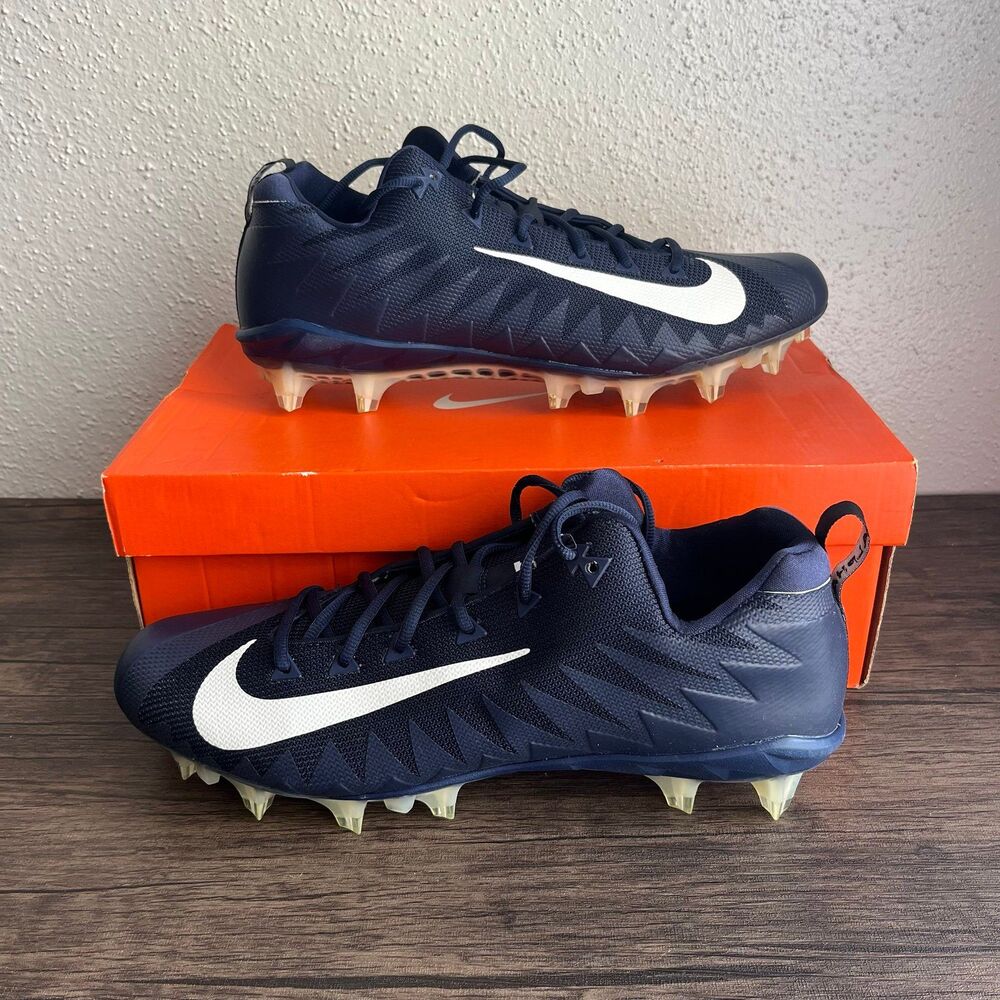 NEW Nike Alpha Menace Pro Low TD College‎ Navy White Football Cleats Men’s 15